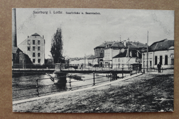 Ansichtskarte AK Saarburg Sarrebourg Lothringen 1910-1920 Saarbrücke Saarstaden Gebäude Häuser Straße Ortsansicht Frankreich France 57 Moselle